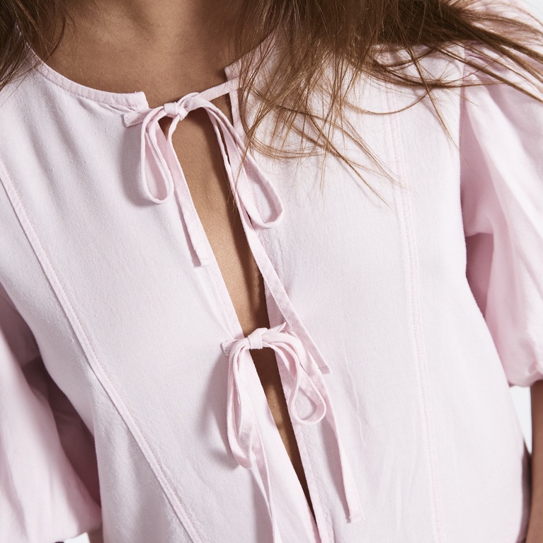 Linen blend dress "Rosie" Light Pink